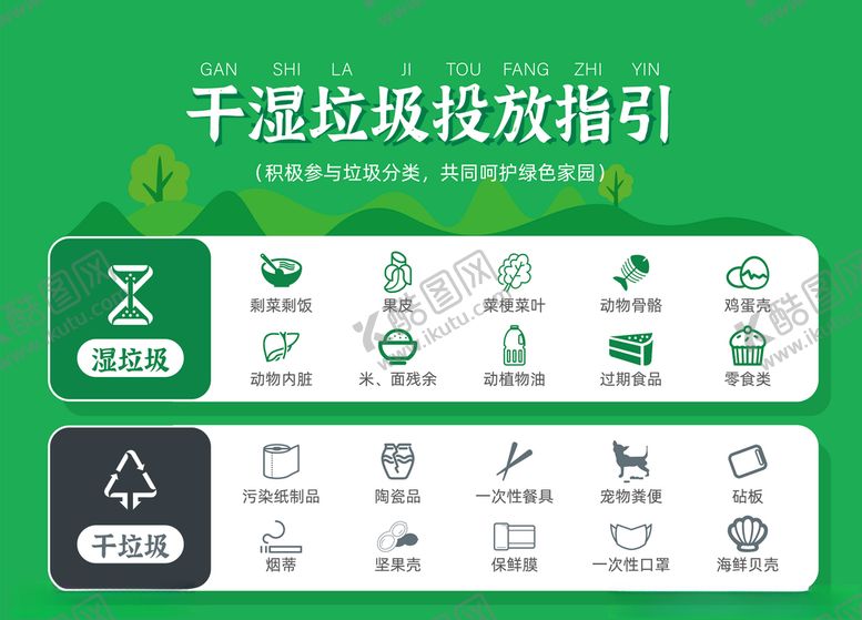 编号：86139603141249219240【酷图网】源文件下载-垃圾分类干湿分离