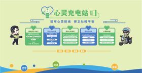 心灵充电站文化墙