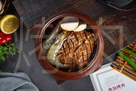 韩国烤肉美食传统美食餐饮