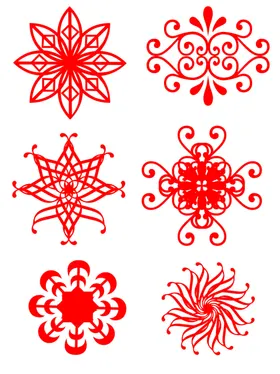 中国风节日剪纸画