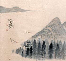 山水画背景