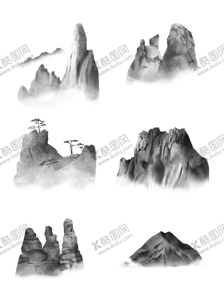 编号：61274106281521241200【酷图网】源文件下载-水墨素材毛笔画素材墨迹素材