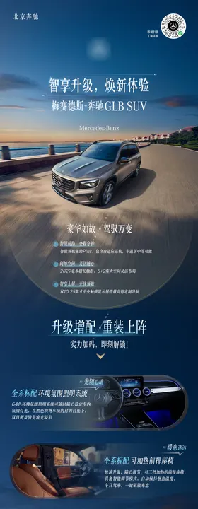 奔驰产品升级海报长图