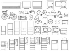 家居电器与用品轮廓图