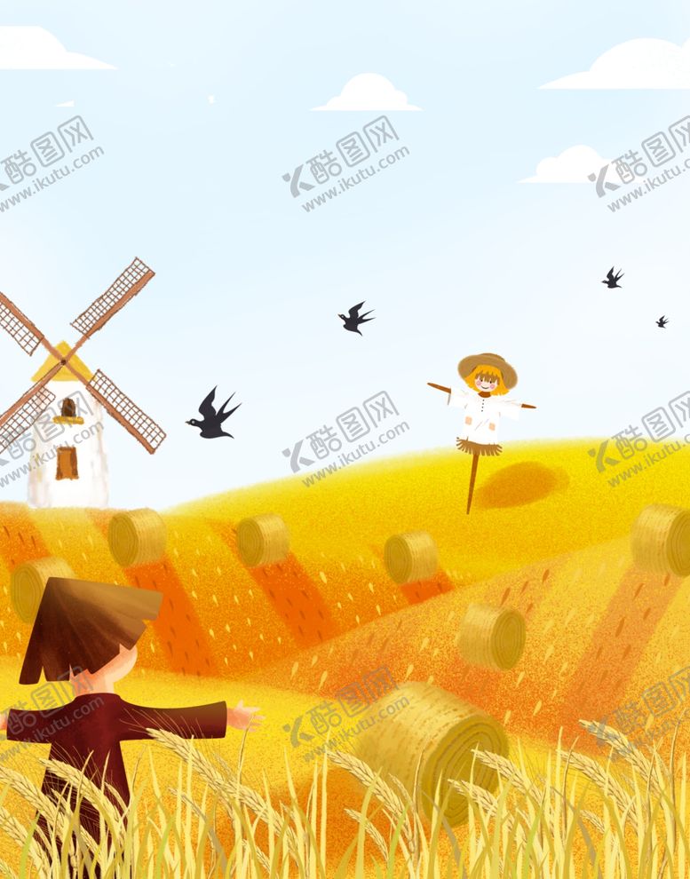 编号：33682110181248379645【酷图网】源文件下载-丰收草堆