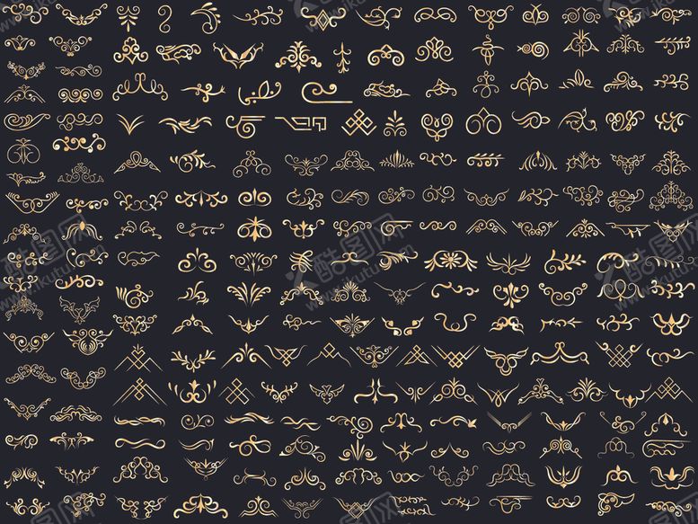 编号：50407004012119027383【酷图网】源文件下载-花纹花边