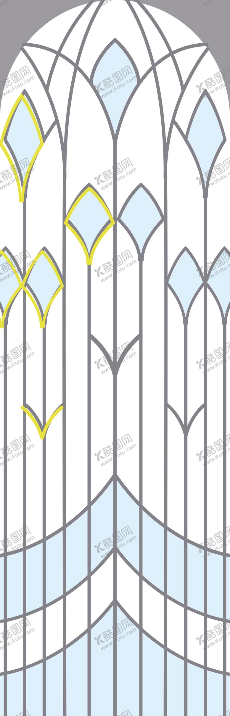 编号：58137204040656523189【酷图网】源文件下载-欧式复古雕花拱形窗设计图