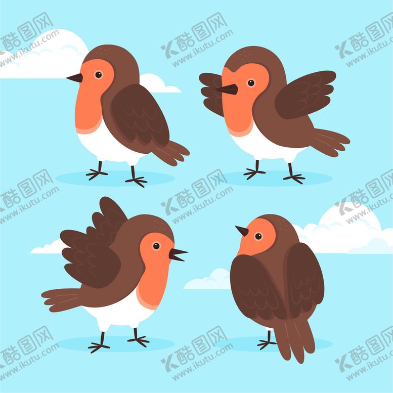 编号：59147809231051399183【酷图网】源文件下载-知更鸟 