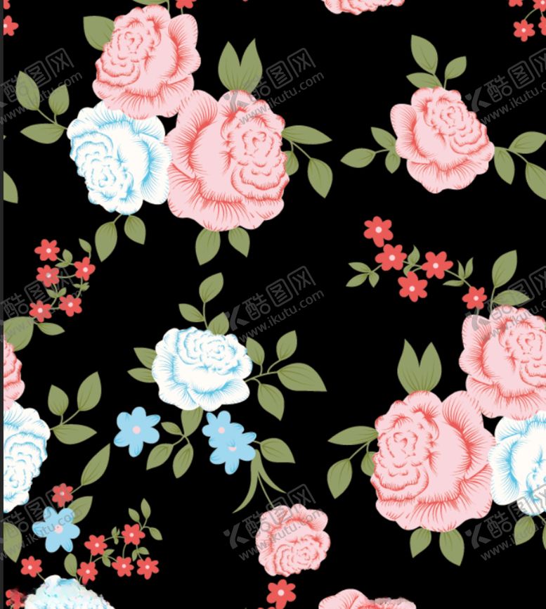 编号：27164309290338022577【酷图网】源文件下载-手绘花背景