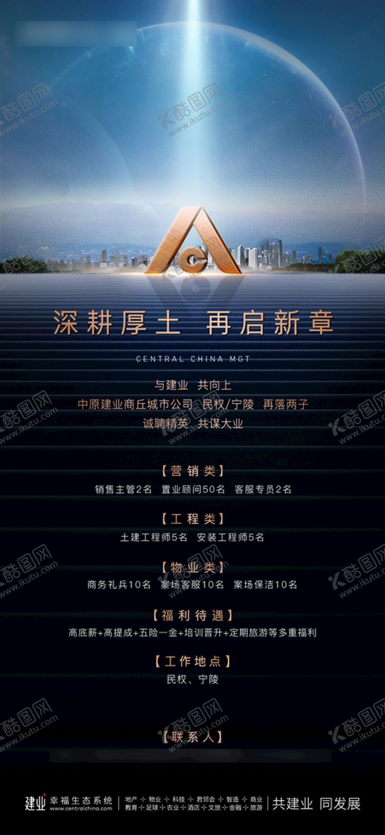 编号：41979412080109021882【酷图网】源文件下载-地产招聘海报