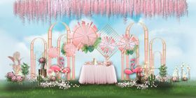 森系婚礼粉色