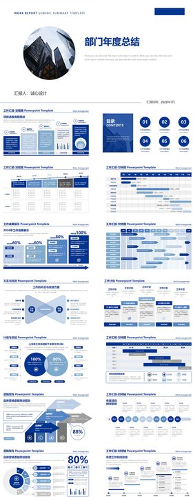 部门年度总结ppt
