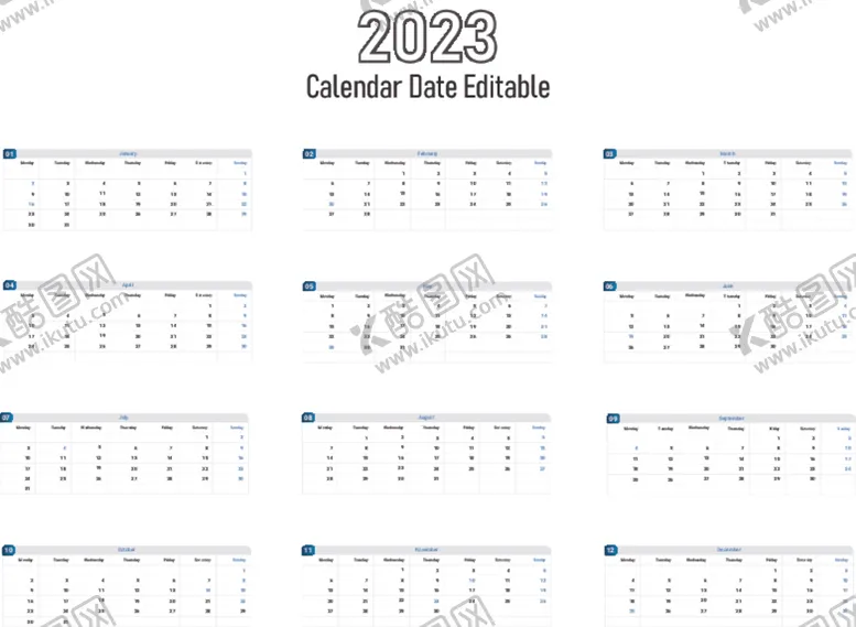 编号：55818512101953078362【酷图网】源文件下载-2023年台历