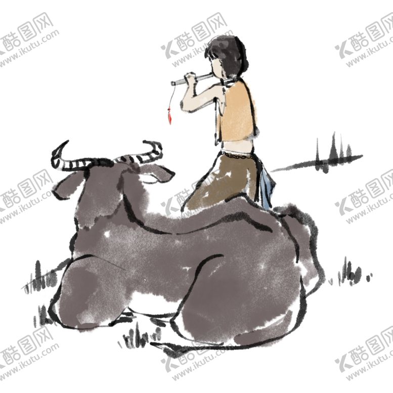 编号：99762507060814586591【酷图网】源文件下载-牧童素材