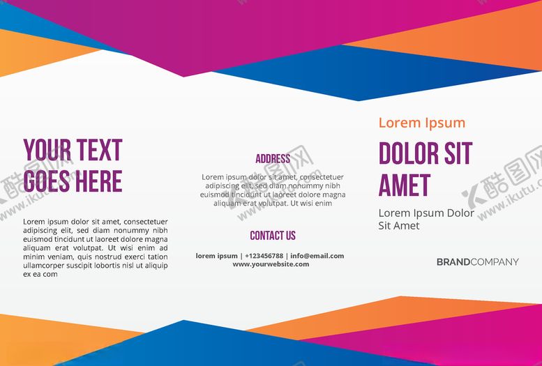 编号：61569909162011257881【酷图网】源文件下载-企业三折页