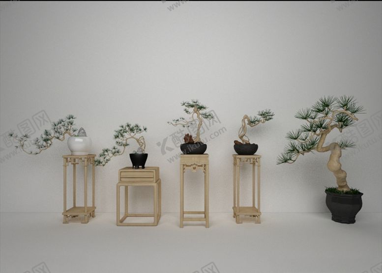 编号：21575809170226138167【酷图网】源文件下载-一组盆栽