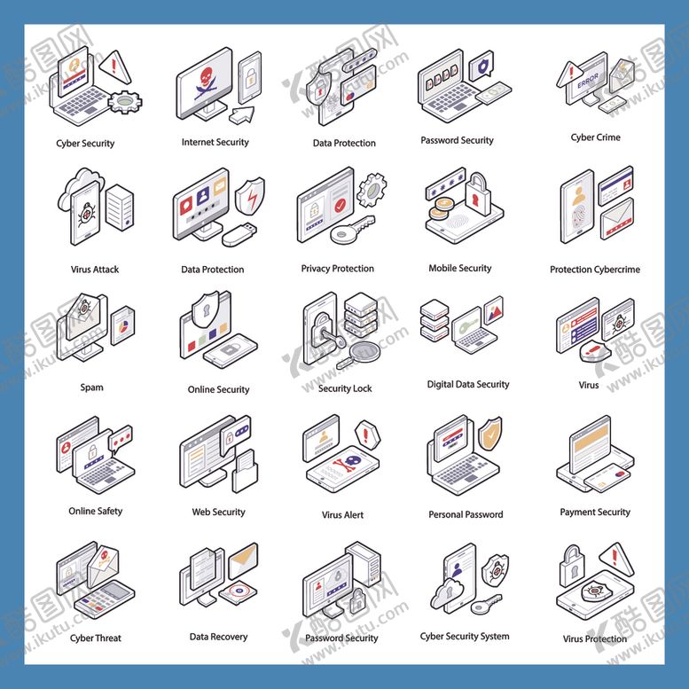 编号：47824611010535316250【酷图网】源文件下载-多样办公场景图标集合