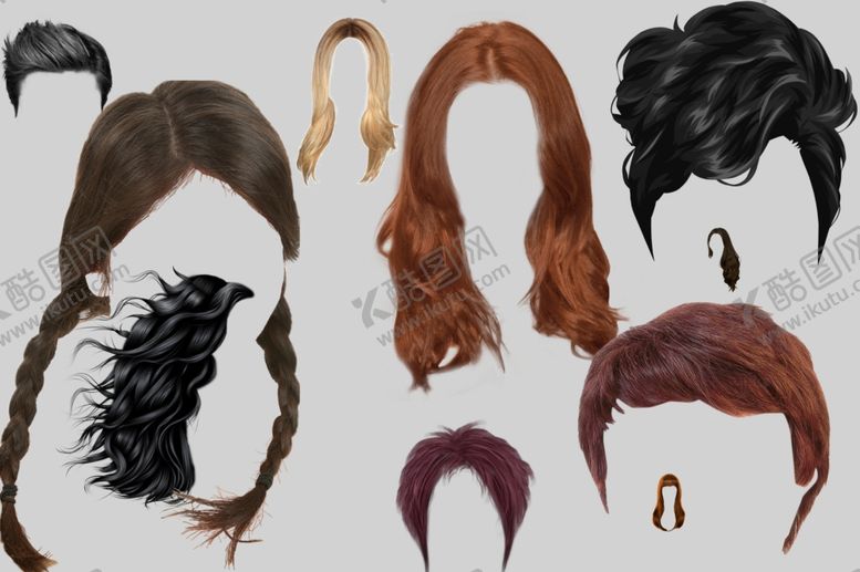 编号：25641409171046557932【酷图网】源文件下载-假发