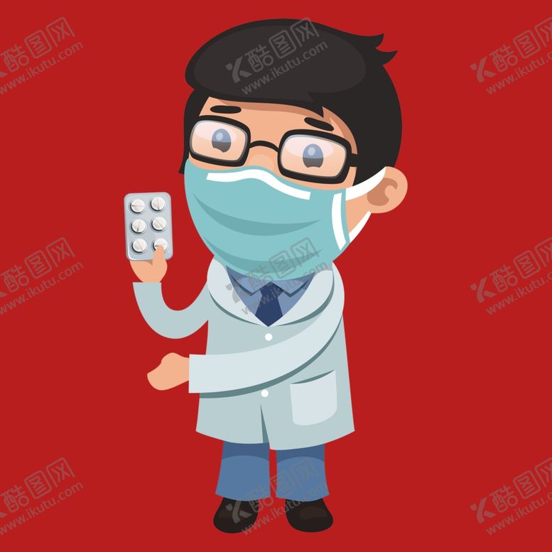编号：54920303080601193519【酷图网】源文件下载-手绘医生护士