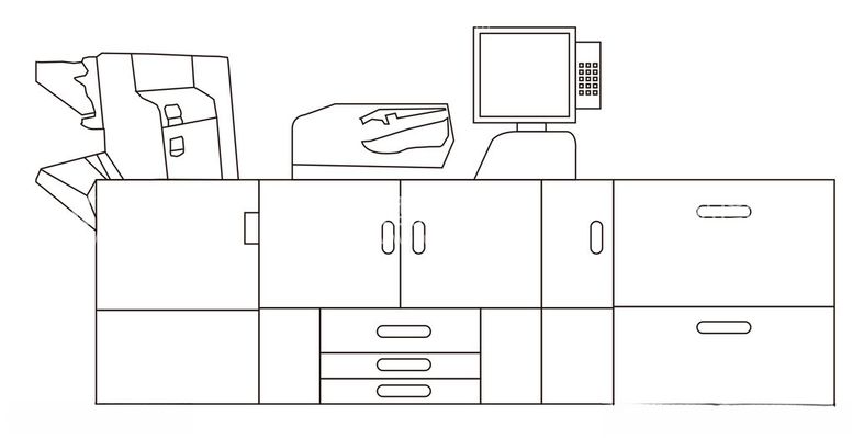 编号：73761212220902188419【酷图网】源文件下载-打印机线条画
