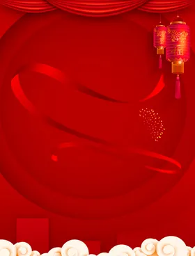 红色背景