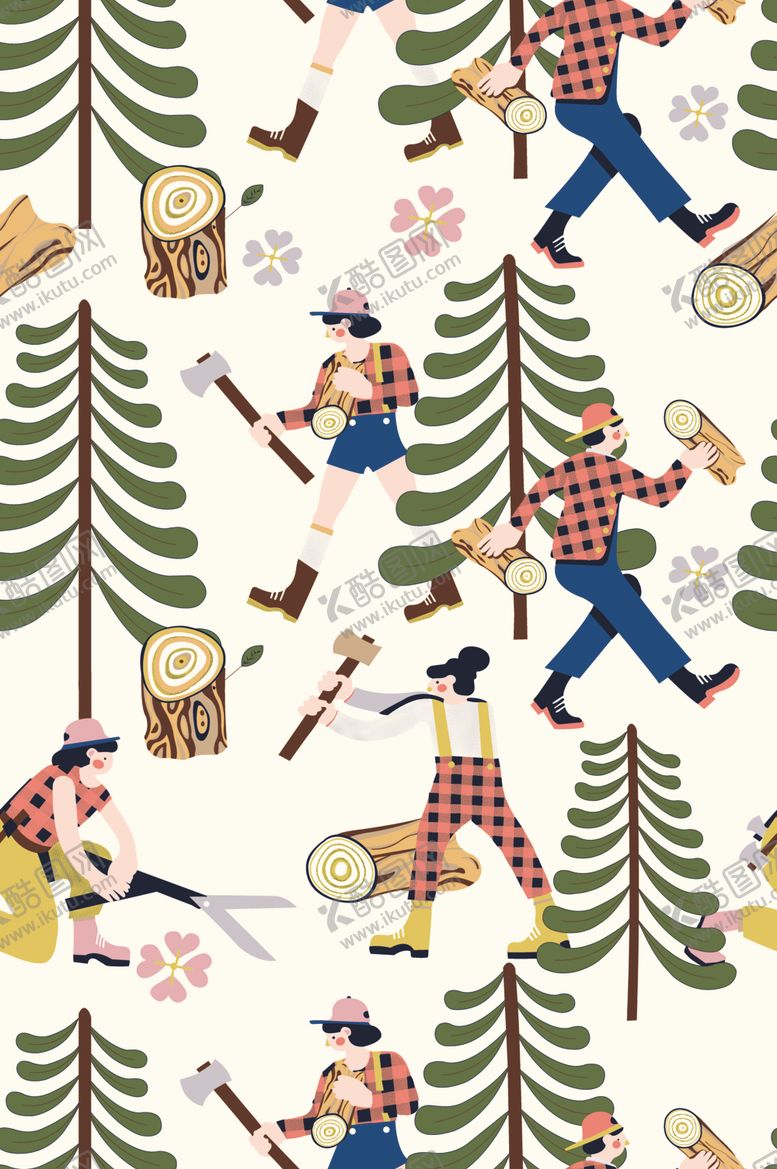 编号：58097810050613553712【酷图网】源文件下载-伐木