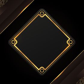 金色花纹黑色背景质感图片线条