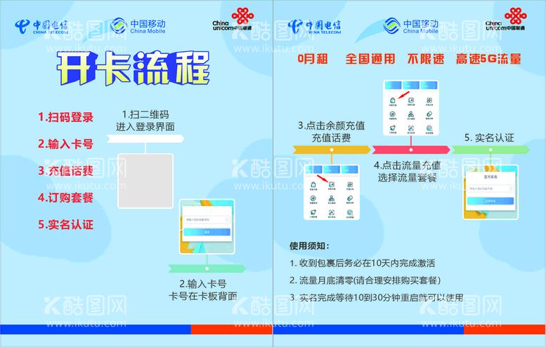 编号：75365612022051294978【酷图网】源文件下载-流量开卡流程