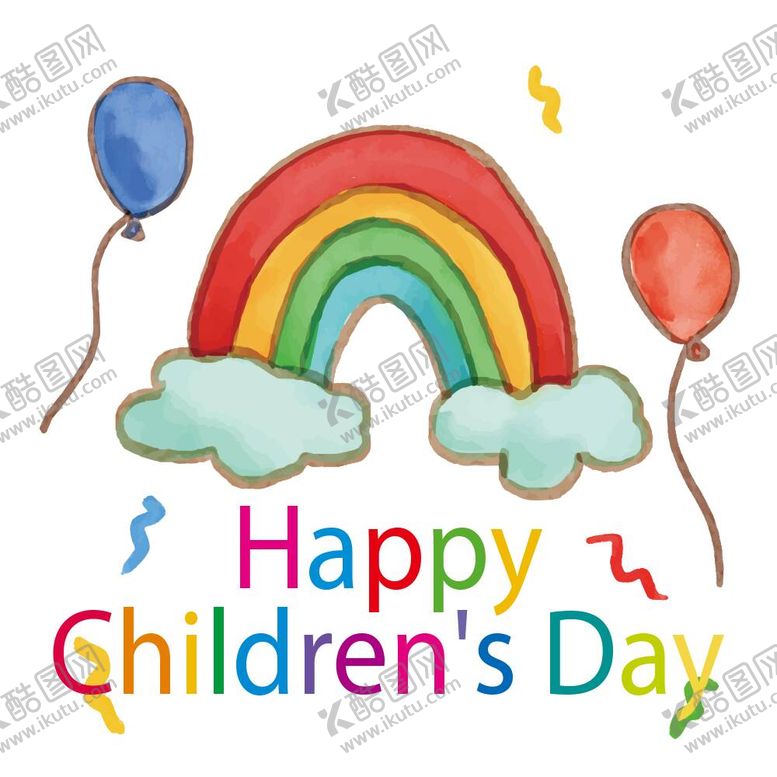 编号：69482510250611256254【酷图网】源文件下载-生日快乐和彩虹