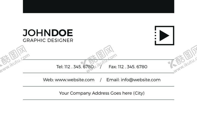 编号：61228310292221401239【酷图网】源文件下载-时尚名片