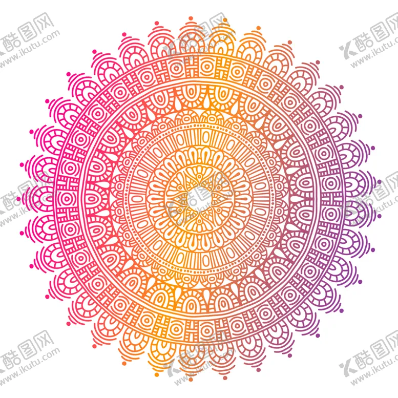 编号：29295304161200089257【酷图网】源文件下载-曼陀罗万花筒圆纹底纹