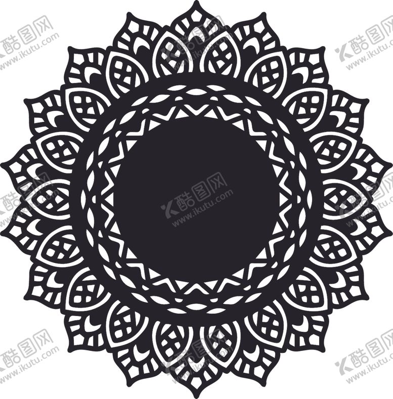 编号：77497010040753047286【酷图网】源文件下载-曼陀罗花纹