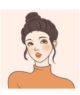 手绘女头像
