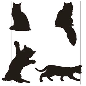 猫剪影