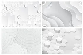 白色简约几何背景