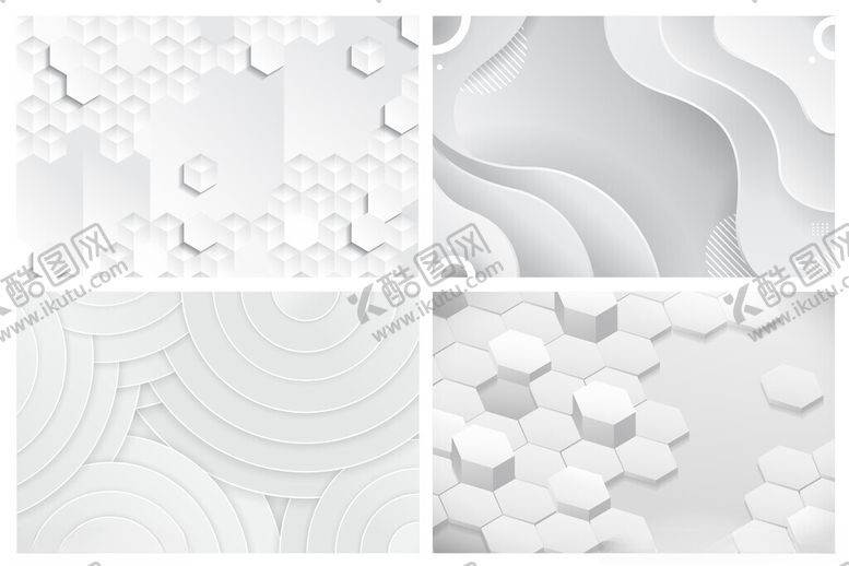 编号：13818211171116544155【酷图网】源文件下载-白色简约几何背景