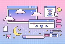 复古电脑界面UI设计
