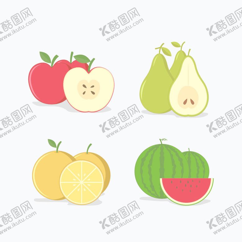 编号：93645109240500315642【酷图网】源文件下载-卡通水果