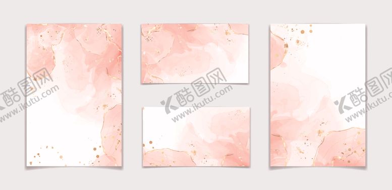 编号：93407404011217366716【酷图网】源文件下载-粉色水彩花卉背景模板