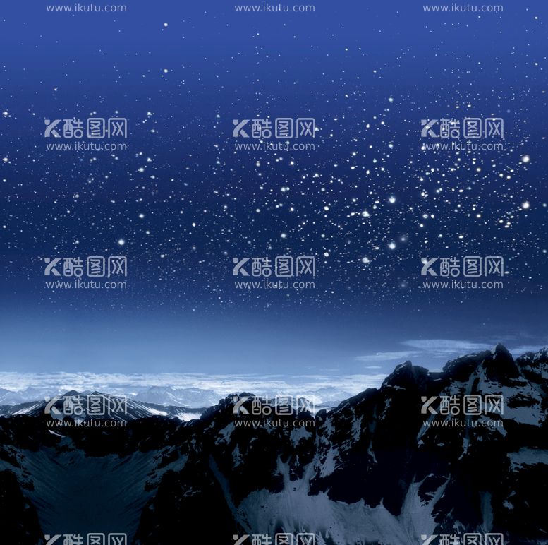 编号：93417810061742236074【酷图网】源文件下载-夜景山峰