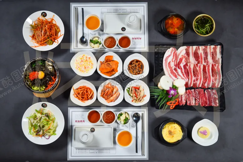 编号：28037006280617413945【酷图网】源文件下载-韩国烤肉美食传统美食餐饮