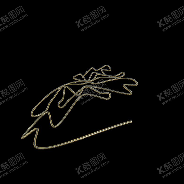 编号：30689101291822008817【酷图网】源文件下载-不规则金线          