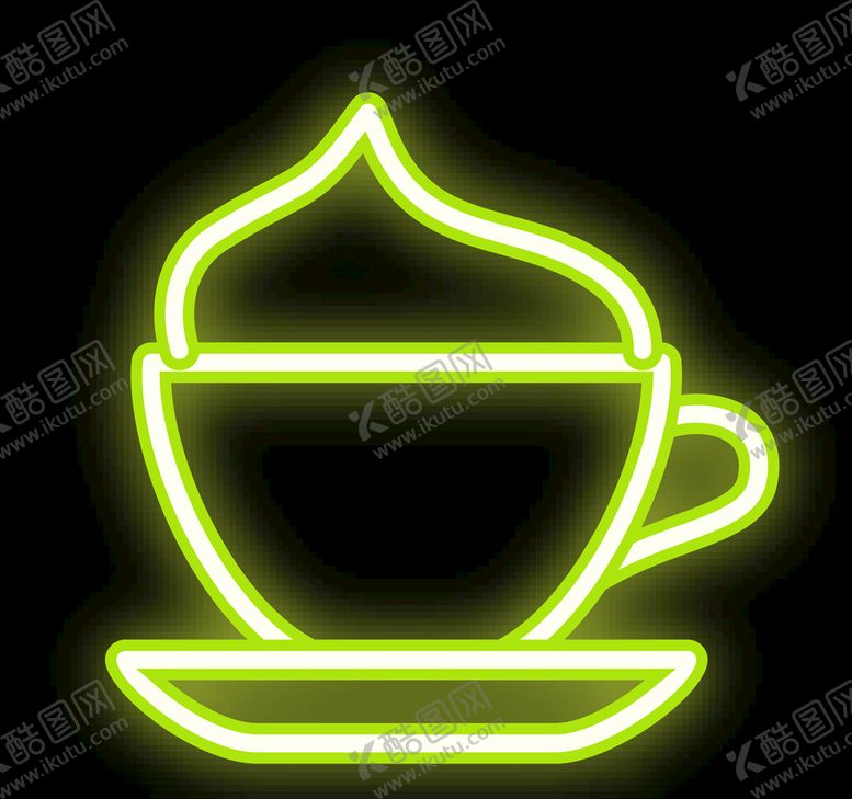 编号：74580405100225365589【酷图网】源文件下载-卡布奇诺霓虹灯
