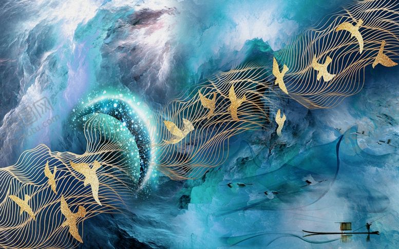 编号：29804409132353411487【酷图网】源文件下载-电视背景墙装饰画