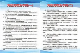 测绘制度牌蓝色制度牌