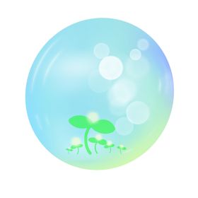 手绘彩色气泡