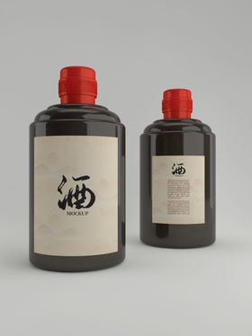 酒瓶标签样机