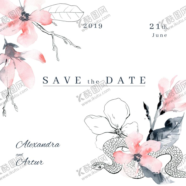 编号：48302610081530208467【酷图网】源文件下载-水彩花朵创意图案背景