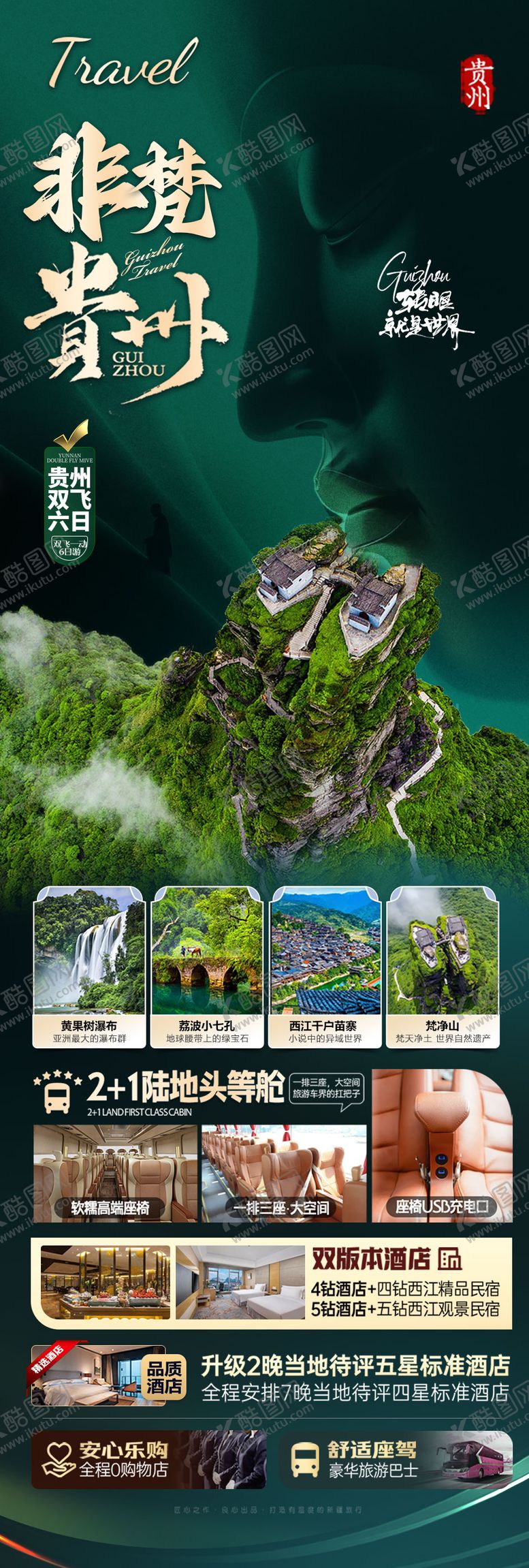 编号：21901101141353446656【酷图网】源文件下载-贵州旅游海报 