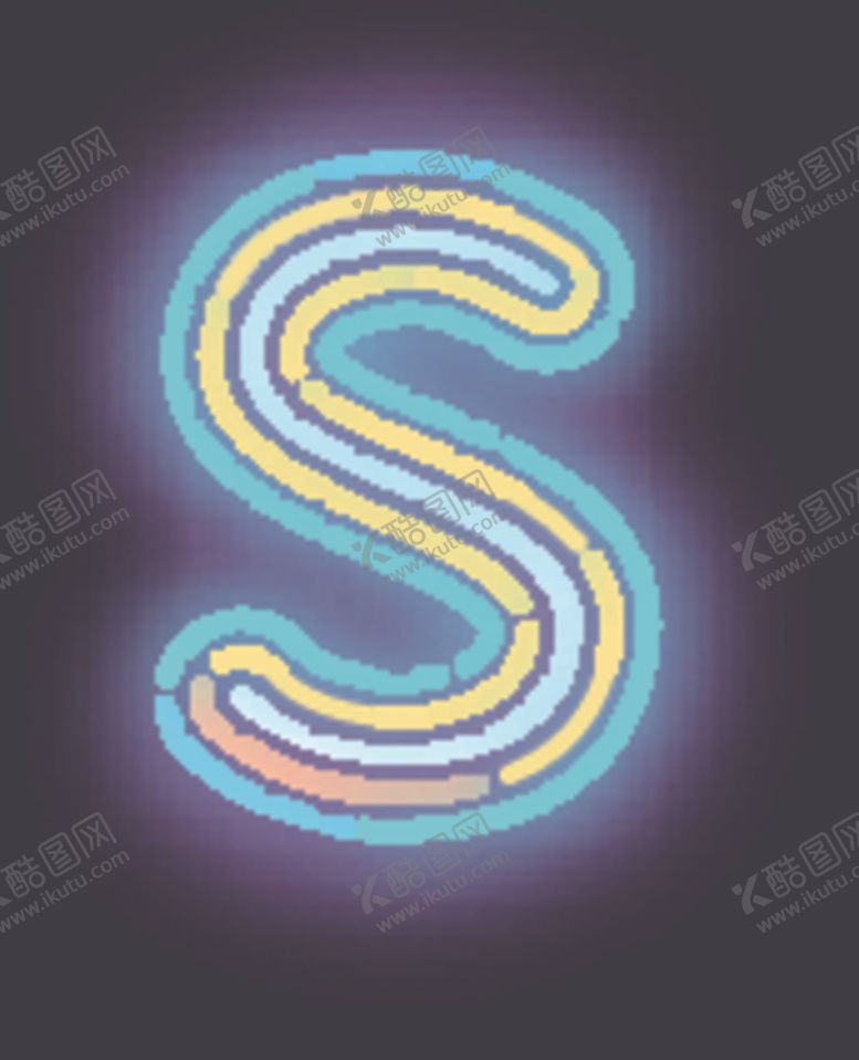编号：96396206242228034692【酷图网】源文件下载-霓虹灯字母S